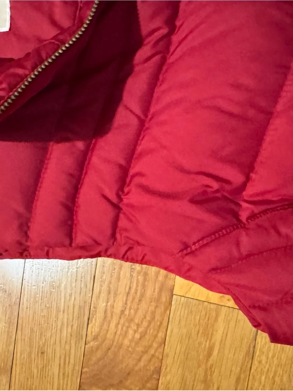 Michael Kors Women’s Small Red Quilted Puffer Vest Full Zip Zip Pockets